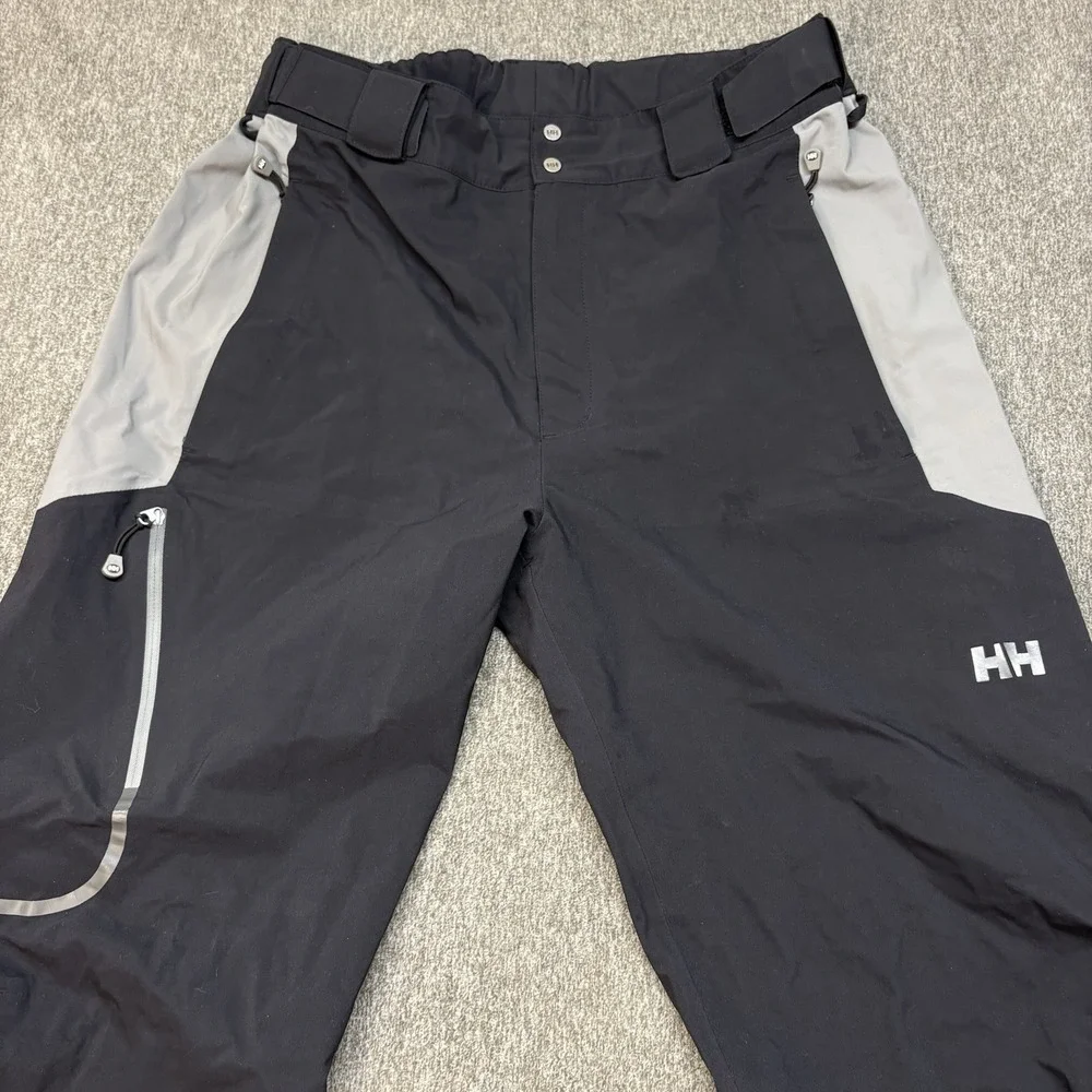 Helly Hansen Snow Pants Mens L‎ Black Helly Tech RECCO Primaloft Insulated Ski